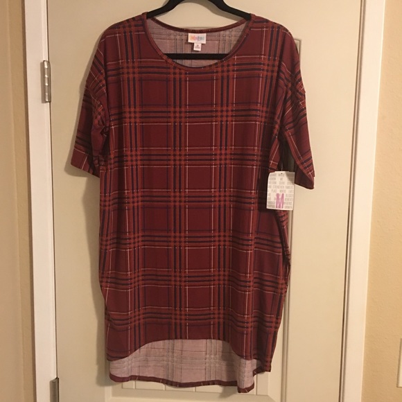 Plaid Lularoe Irma tunic - Medium - Picture 1 of 5